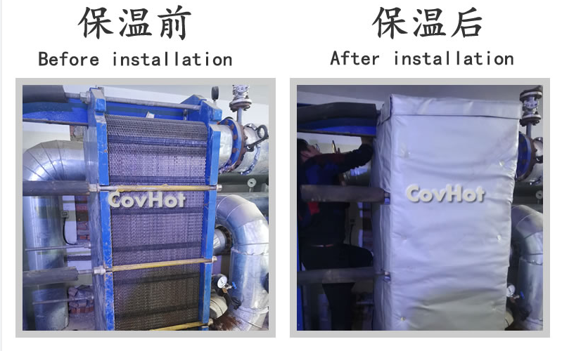 板式<a href=http://www.lsahbz.com/e/tags/?tagname=%E6%8D%A2%E7%83%AD%E5%99%A8%E4%BF%9D%E6%B8%A9 target=_blank class=infotextkey>換熱器保溫</a>套,板換保溫罩